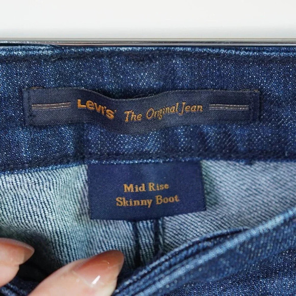 LEVI'S San Francisco The Original Jean Womens Size 10M MidRise Skinny Boot Jeans - Picture 5 of 10